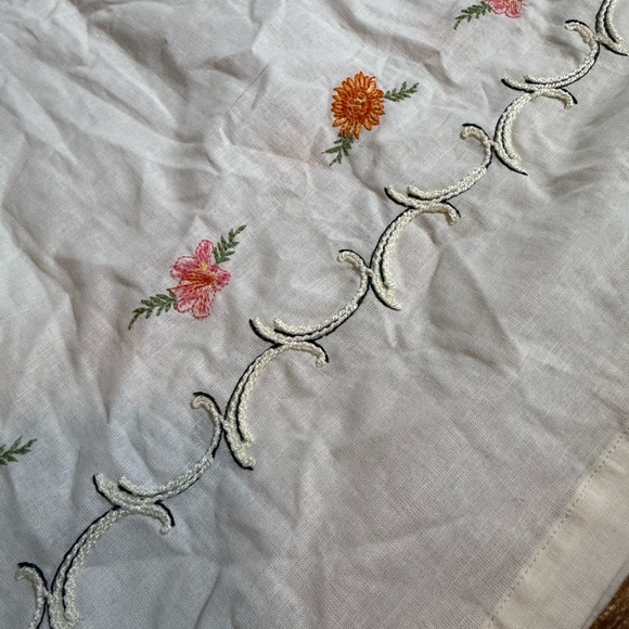 Agua Bendita Jenna Embroidered Linen Maxi Skirt Boho Floral NWT S - Picture 9 of 12